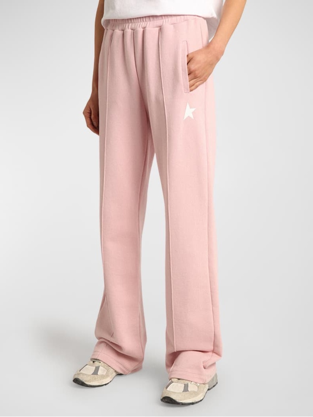 GOLDEN GOOSE Dorotea Star Logo Wide-Leg Sweatpants